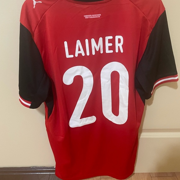 Puma Other - Laimer Austria Puma Red and Black Sports Jersey SZ L